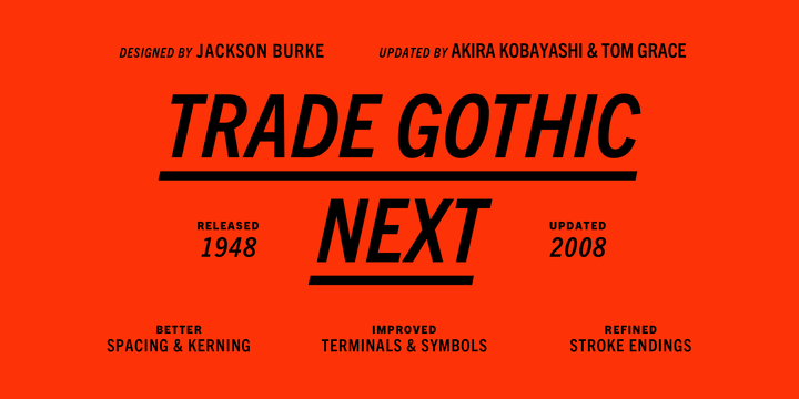 Trade gothic font free download windows
